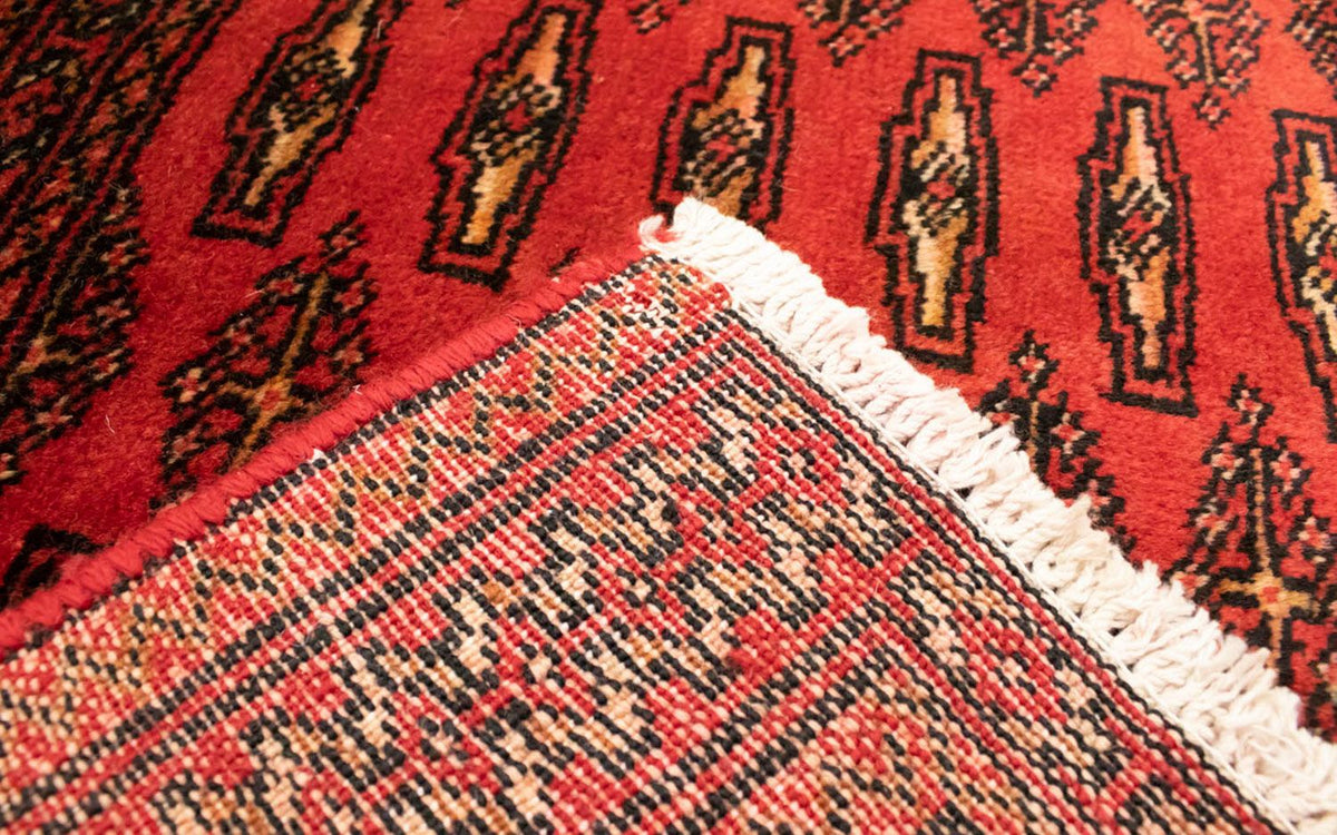 Runner Turkaman-matta - 100 x 50 cm - röd