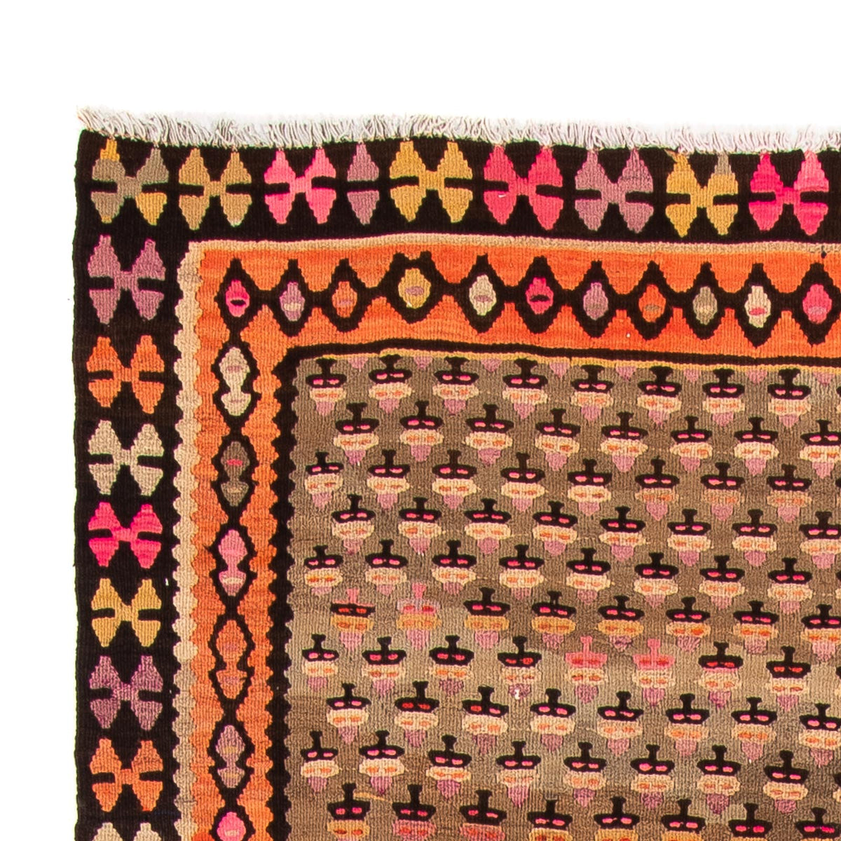 Runner Kelim-matta - gammal - 285 x 160 cm - flerfärgad