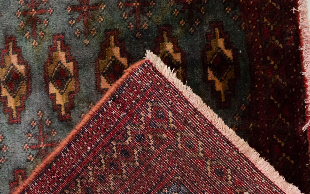 Turkaman-matta - 130 x 60 cm - blå