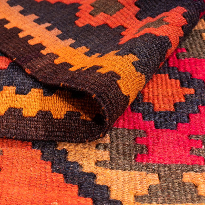 Runner Kelim-matta - gammal - 225 x 150 cm - flerfärgad