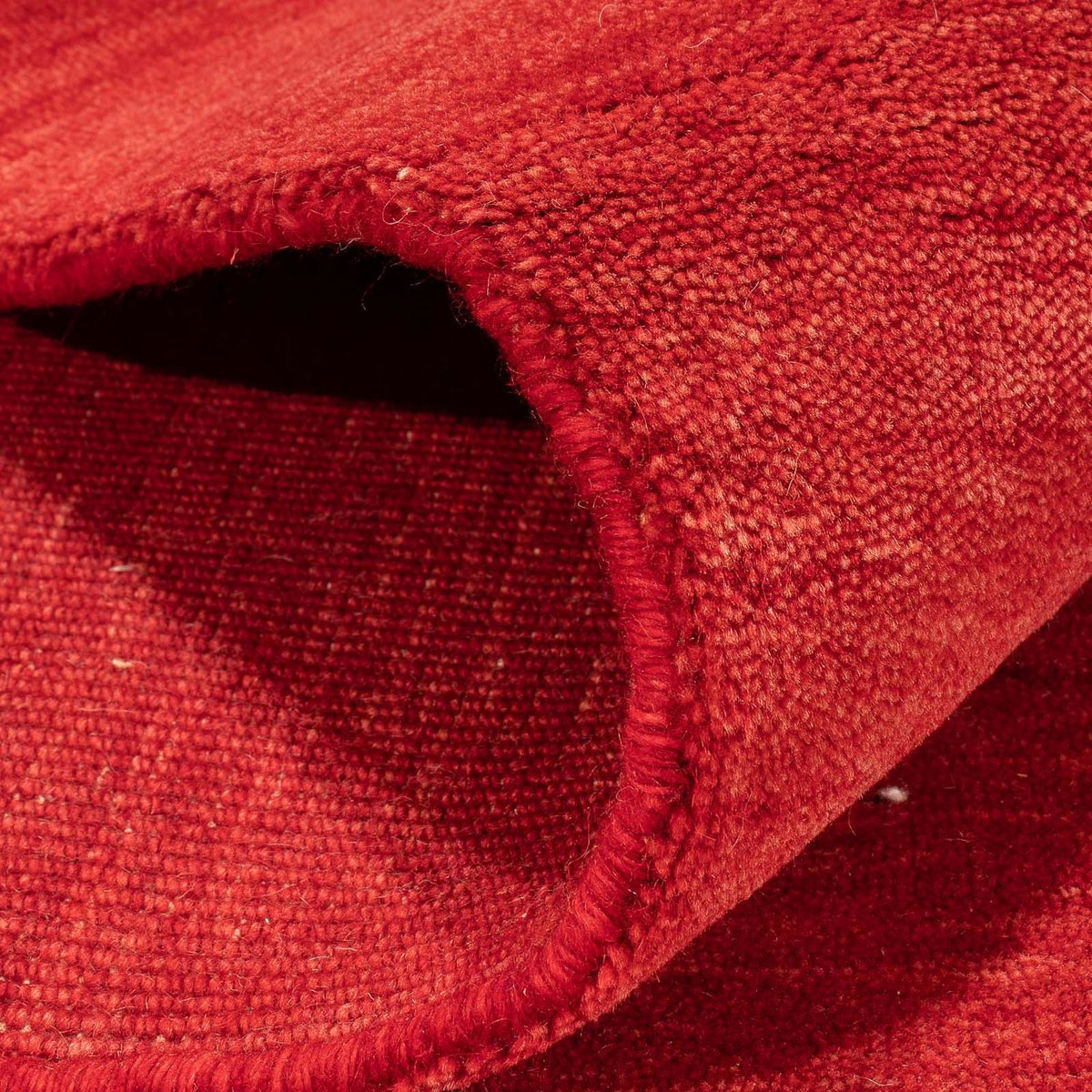 Gabbeh matta - Loribaft Softy - 240 x 170 cm - mörkröd