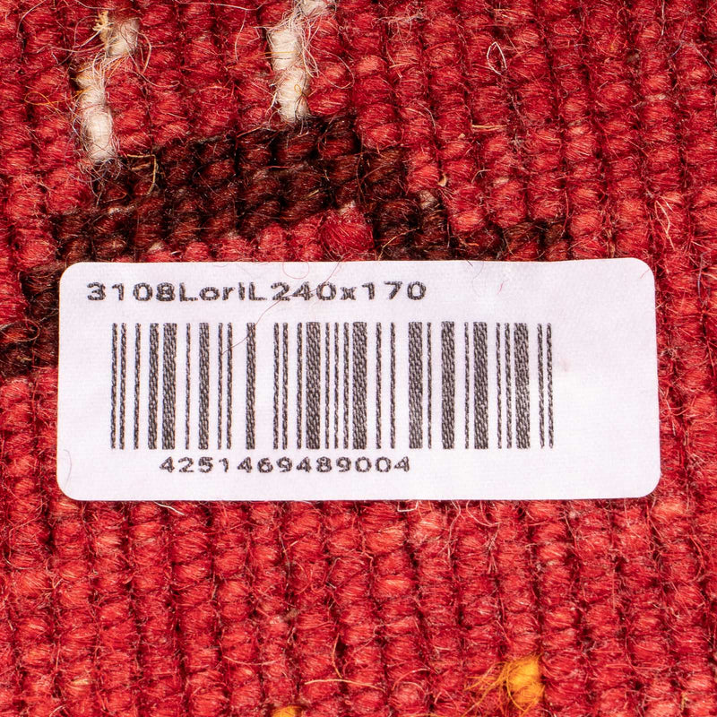 Gabbeh matta - Loribaft Softy - 240 x 170 cm - mörkröd