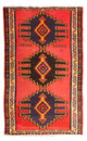 Kelim-matta - gammal - 287 x 160 cm - flerfärgad