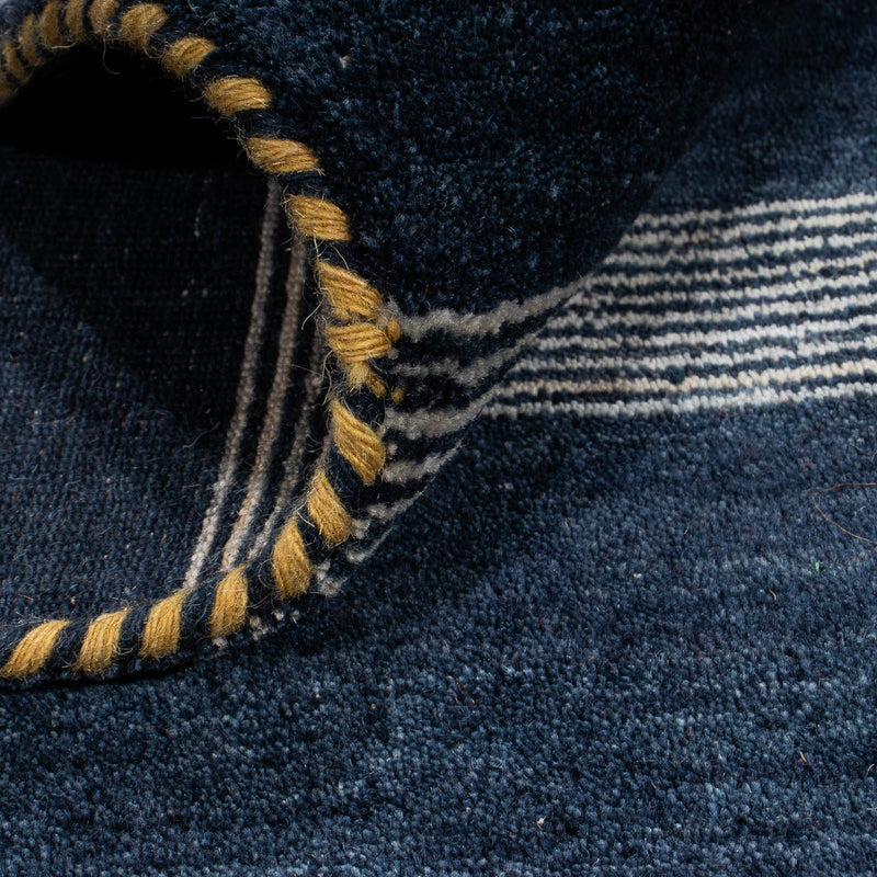 Gabbeh matta - Loribaft Softy - 240 x 172 cm - mörkblå