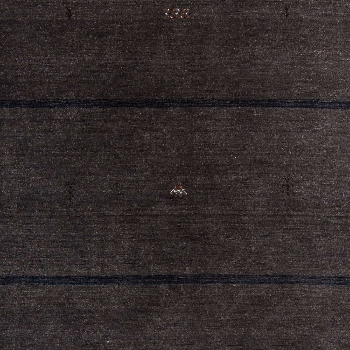 Gabbeh matta - Loribaft Softy - 240 x 173 cm - mörkbrun