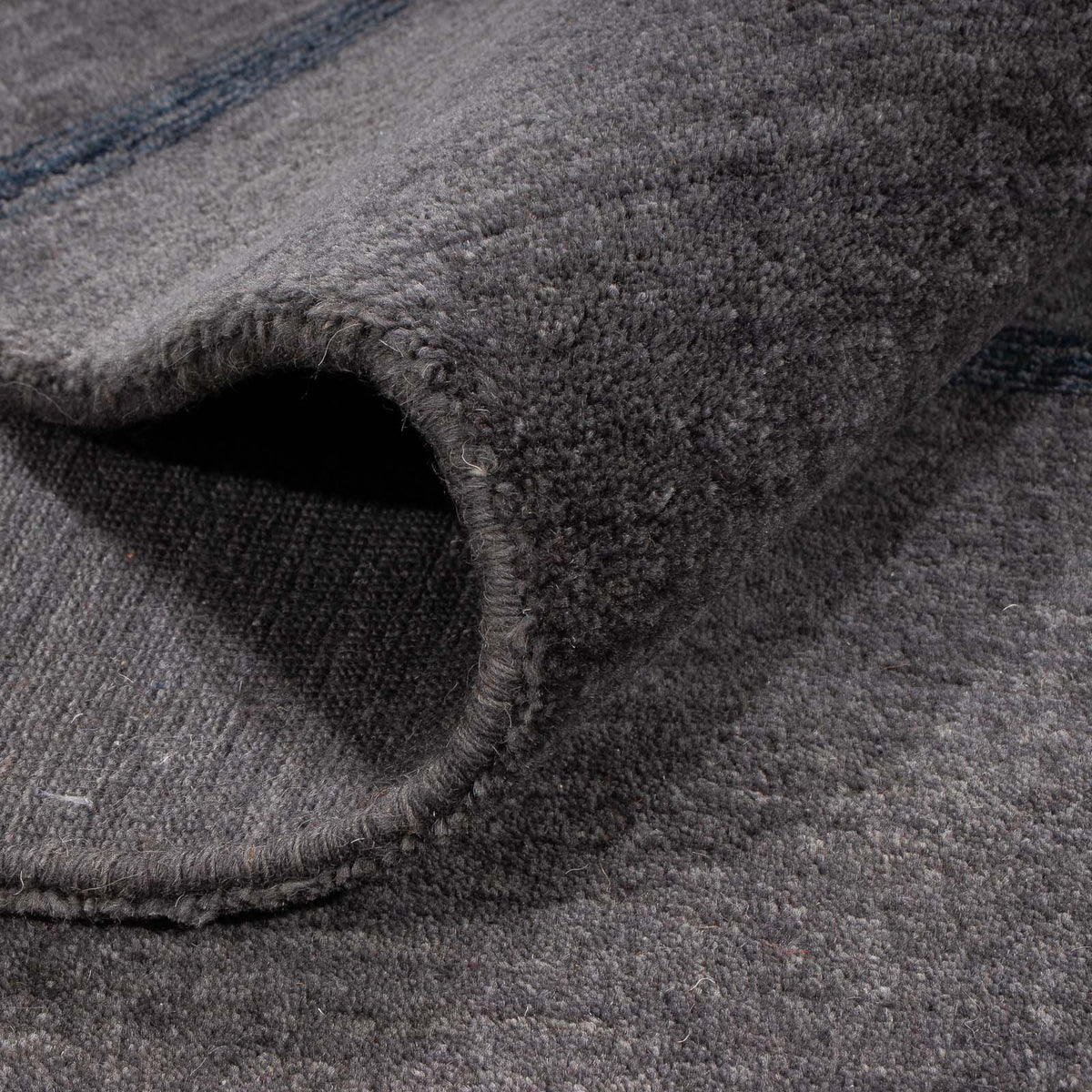 Gabbeh matta - Loribaft Softy - 240 x 173 cm - mörkbrun