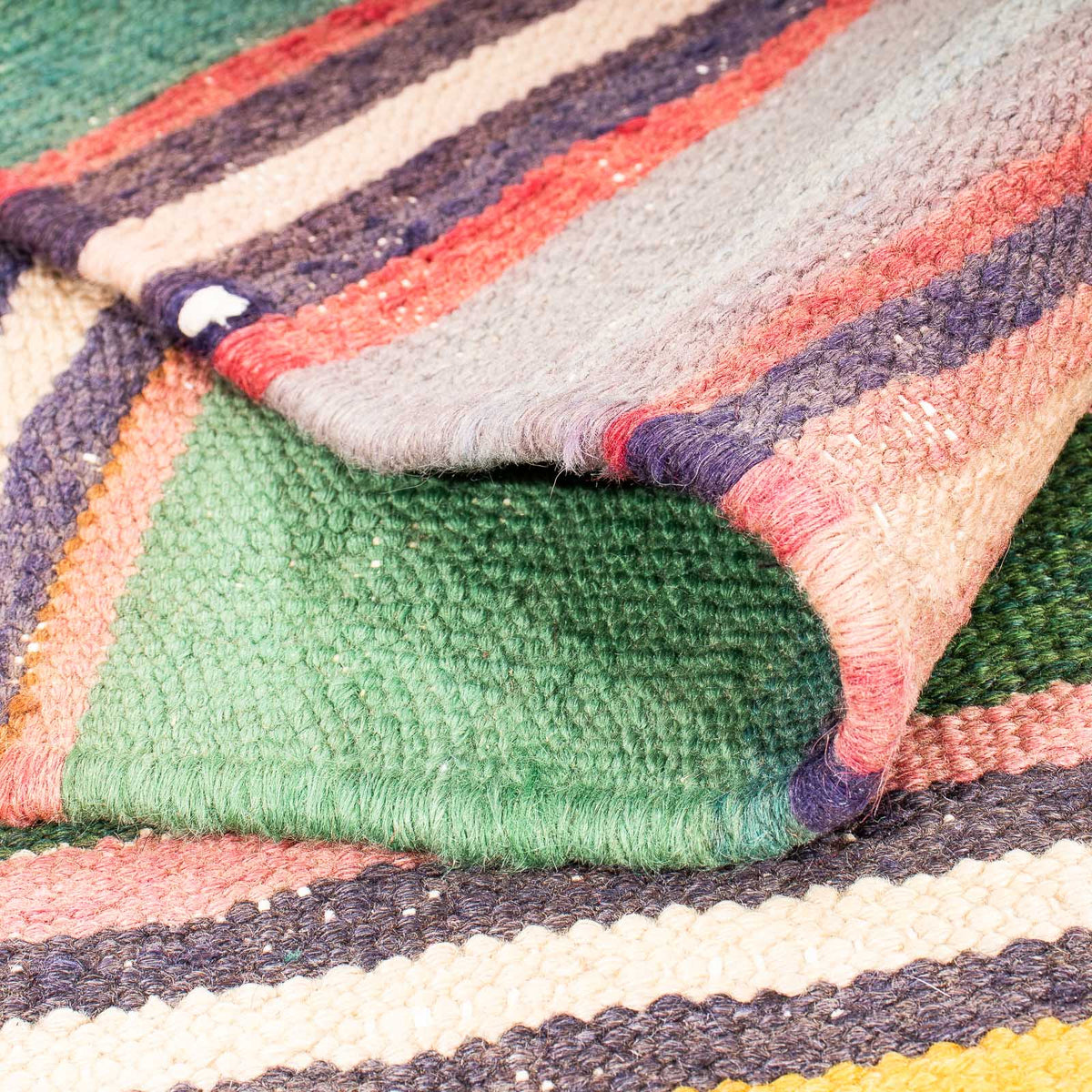 Kelim-matta - gammal - 165 x 150 cm - flerfärgad