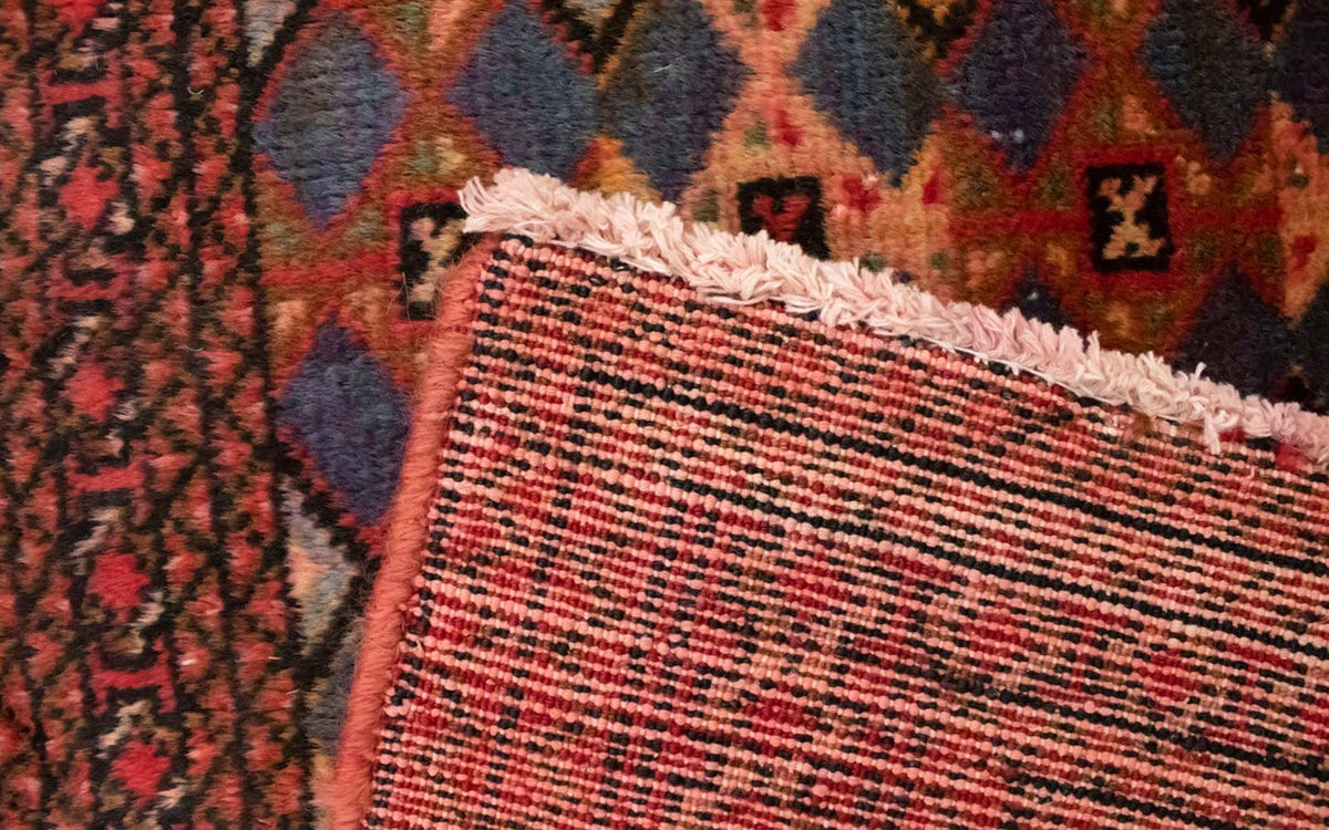 Turkaman-matta - 130 x 60 cm - röd