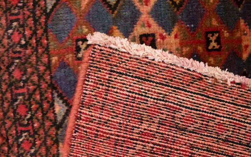 Turkaman-matta - 130 x 60 cm - röd