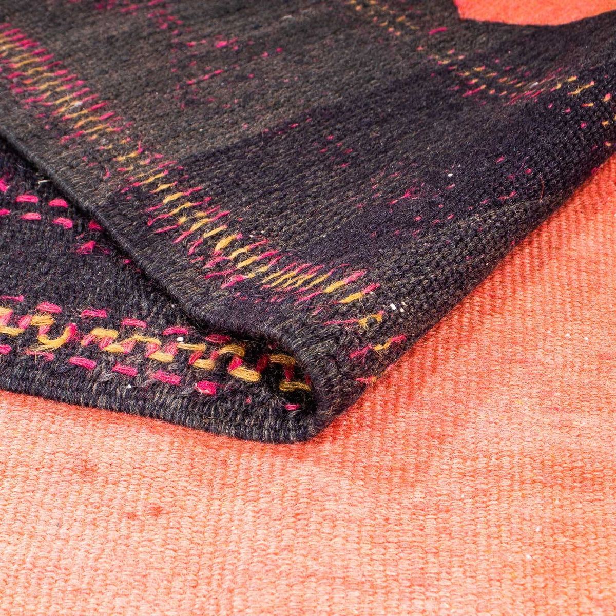 Runner Kelim-matta - gammal - 360 x 145 cm - flerfärgad