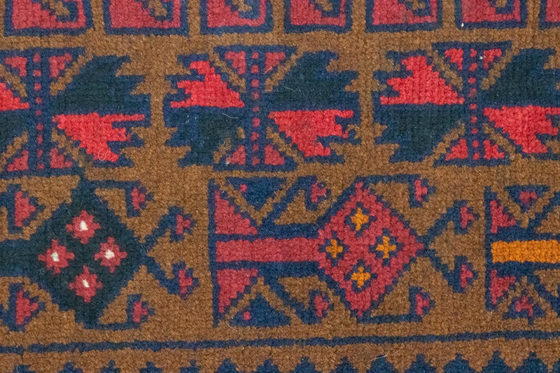 Baluch-matta - 140 x 86 cm - brun