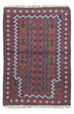 Baluch-matta - 132 x 88 cm - brun
