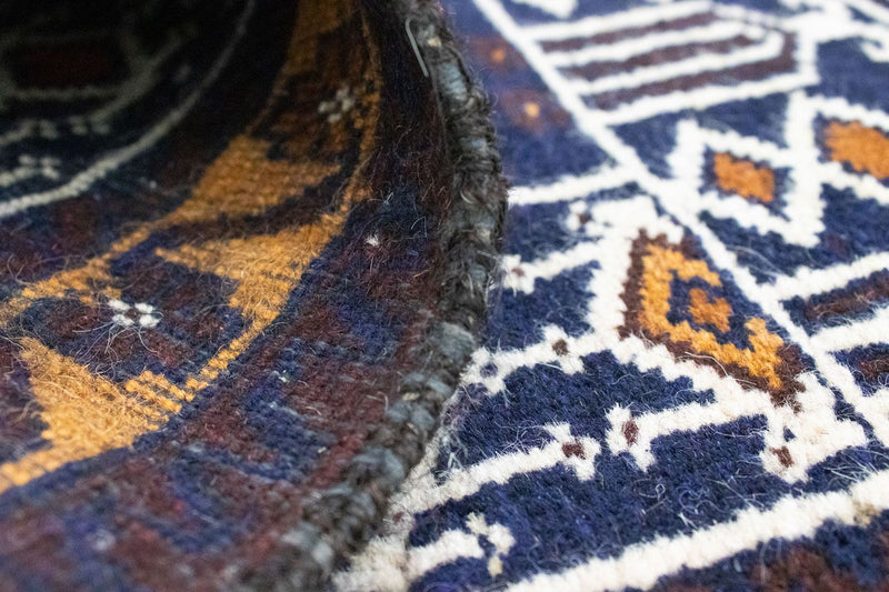 Baluch-matta - 110 x 69 cm - blå