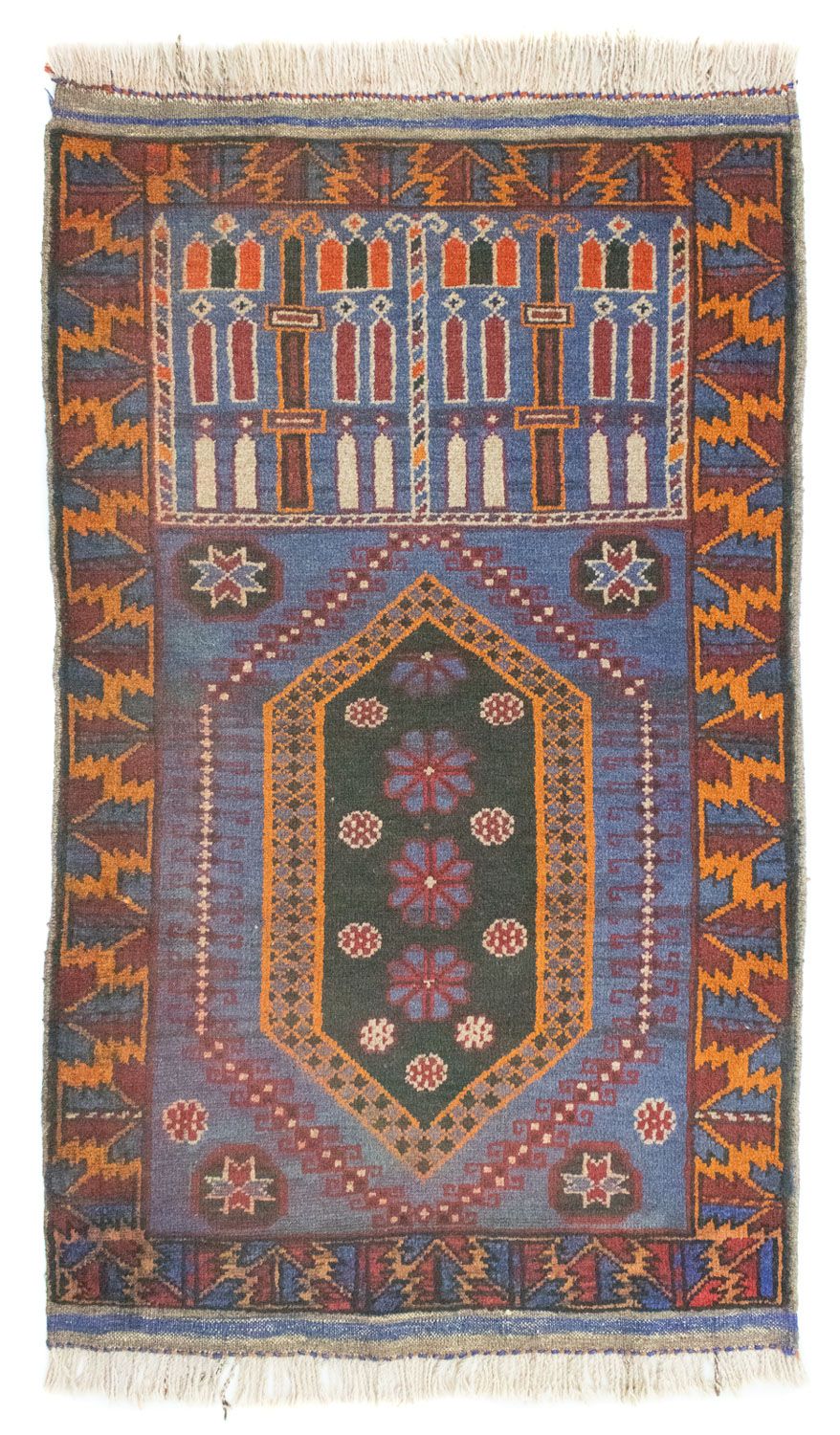 Baluch-matta - 134 x 81 cm - blå