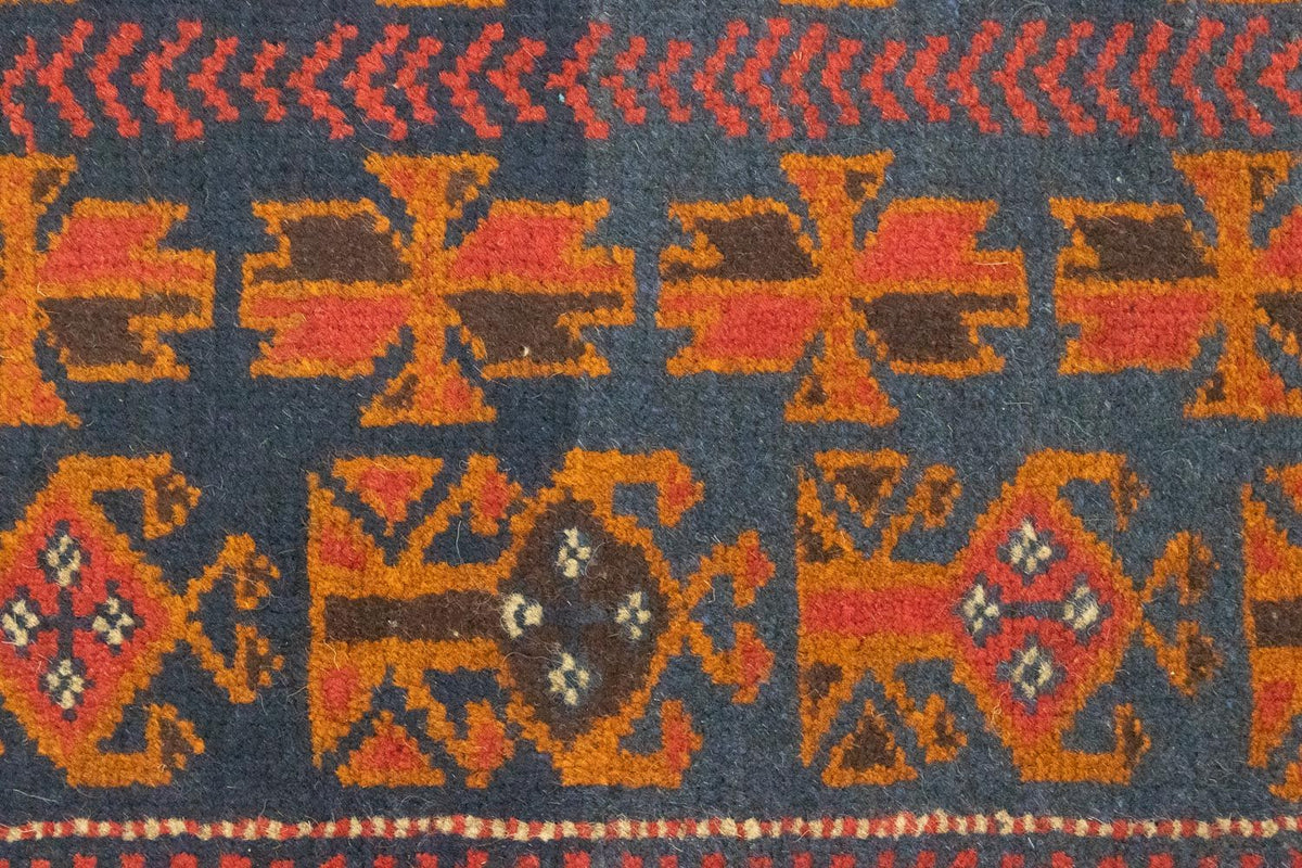 Baluch-matta - 133 x 83 cm - blå