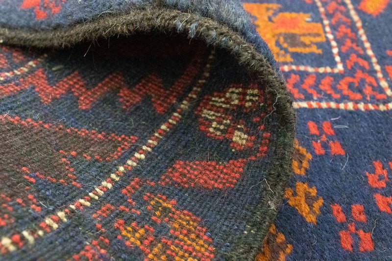 Baluch-matta - 133 x 83 cm - blå