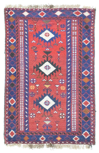 Baluch-matta - 128 x 77 cm - röd
