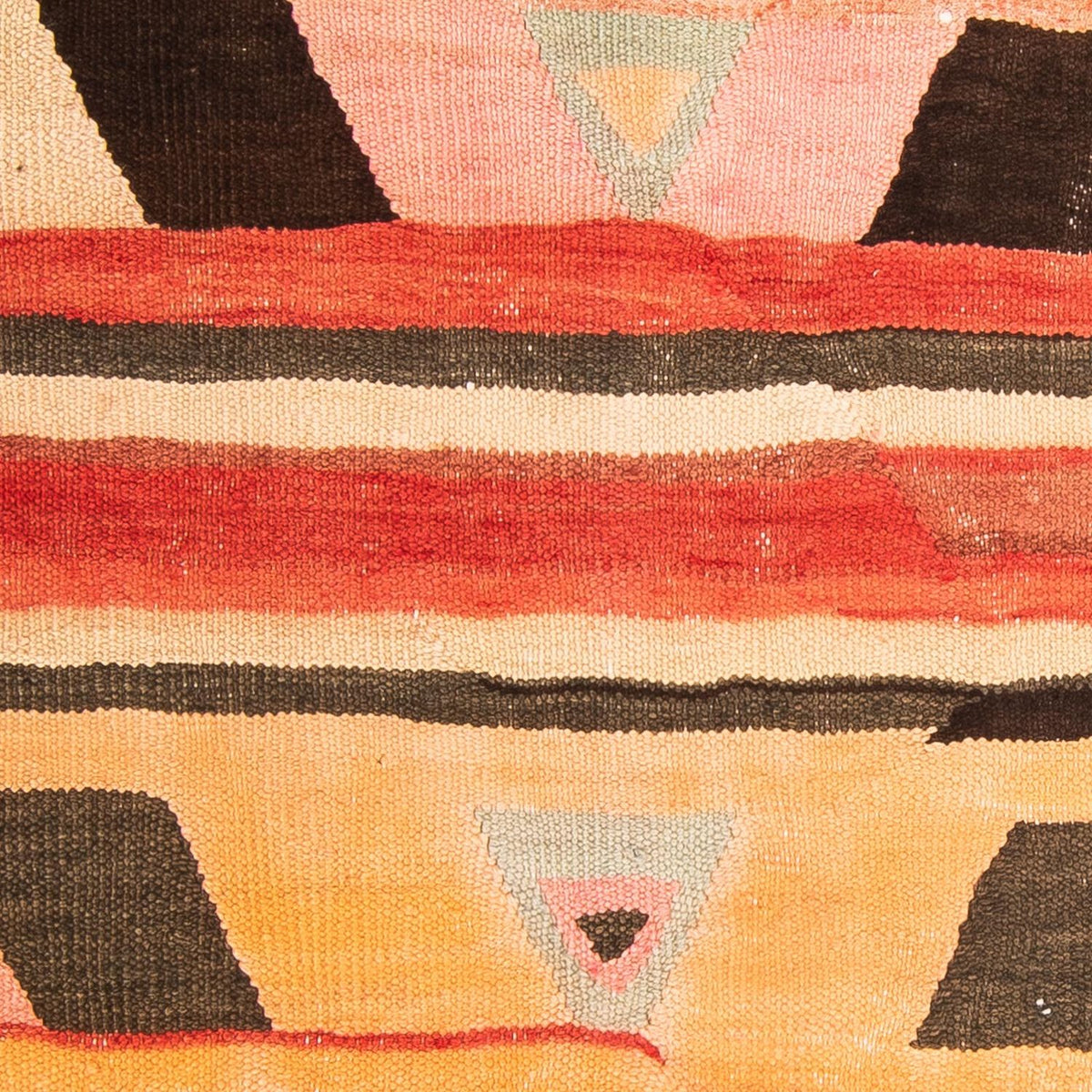 Kelim-matta - gammal - 150 x 116 cm - flerfärgad