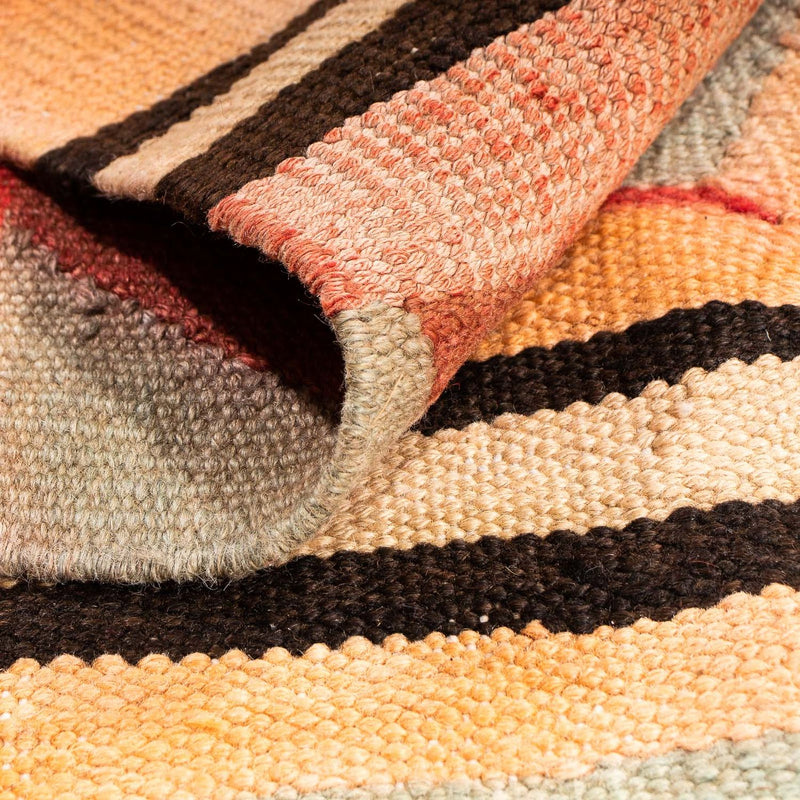 Kelim-matta - gammal - 150 x 116 cm - flerfärgad