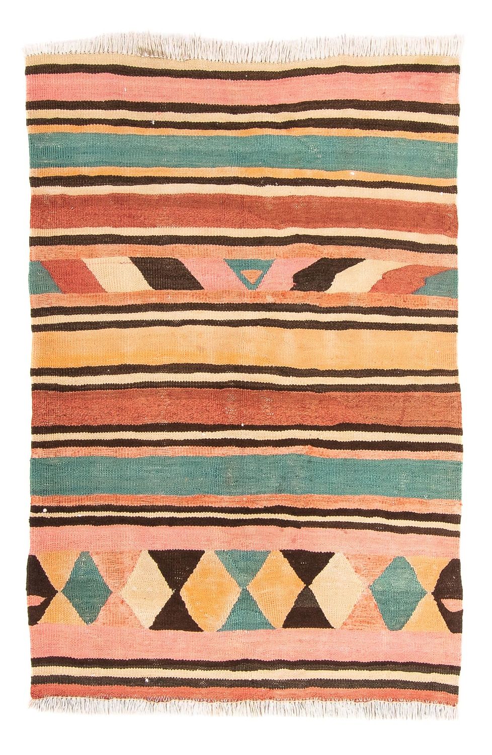 Kelim-matta - gammal - 160 x 120 cm - flerfärgad