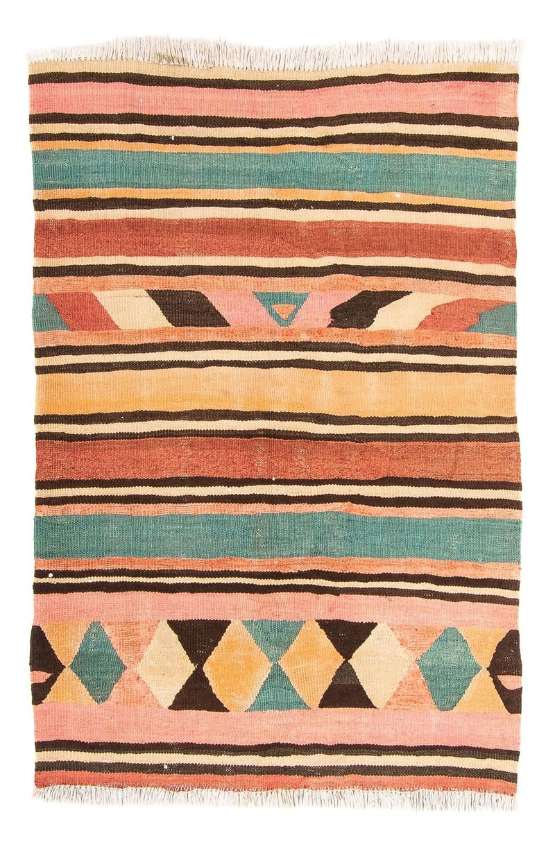 Kelim-matta - gammal - 160 x 120 cm - flerfärgad