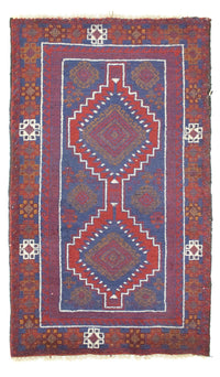 Baluch-matta - 138 x 79 cm - röd