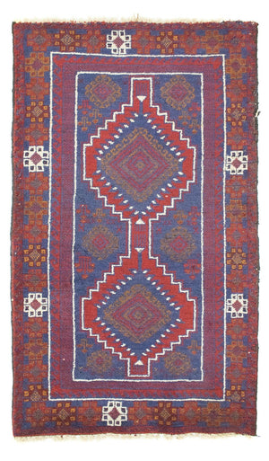 Baluch-matta - 138 x 79 cm - röd