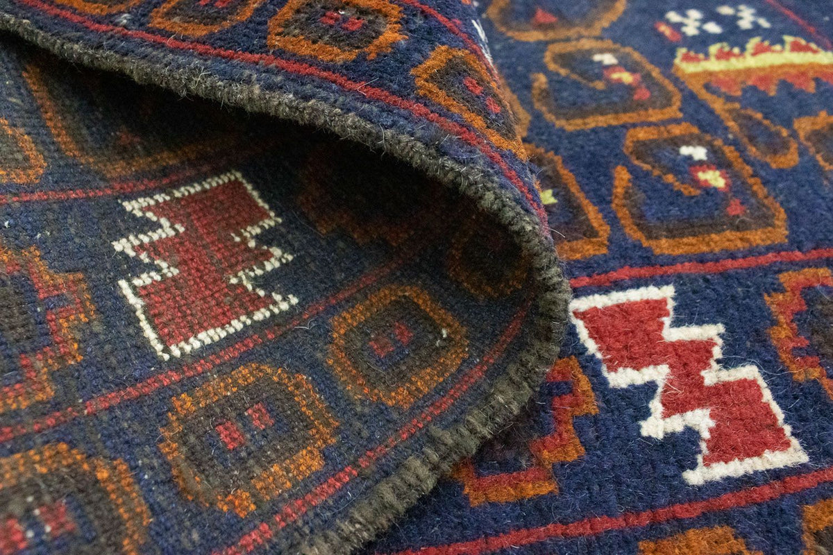 Baluch-matta - 136 x 76 cm - blå