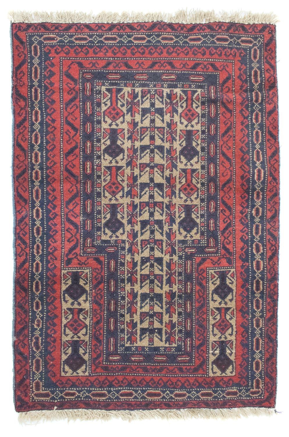 Baluch-matta - 121 x 81 cm - röd