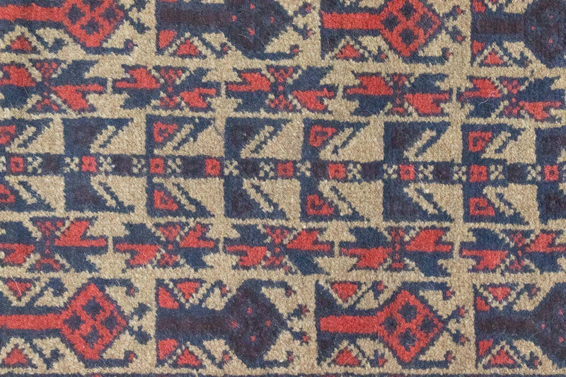 Baluch-matta - 121 x 81 cm - röd