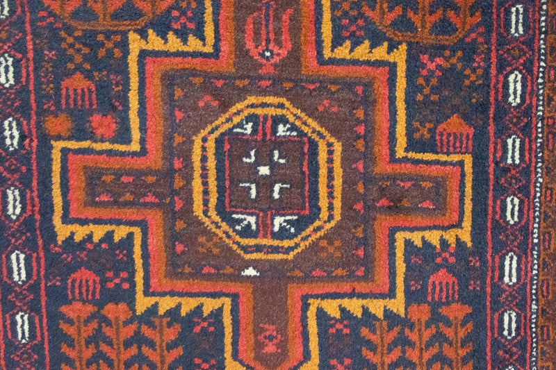 Baluch-matta - 133 x 82 cm - blå