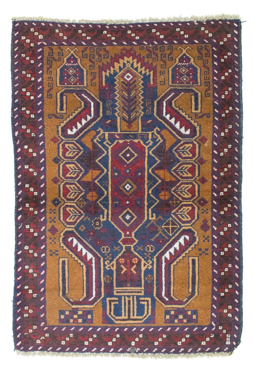 Baluch-matta - 136 x 89 cm - blå