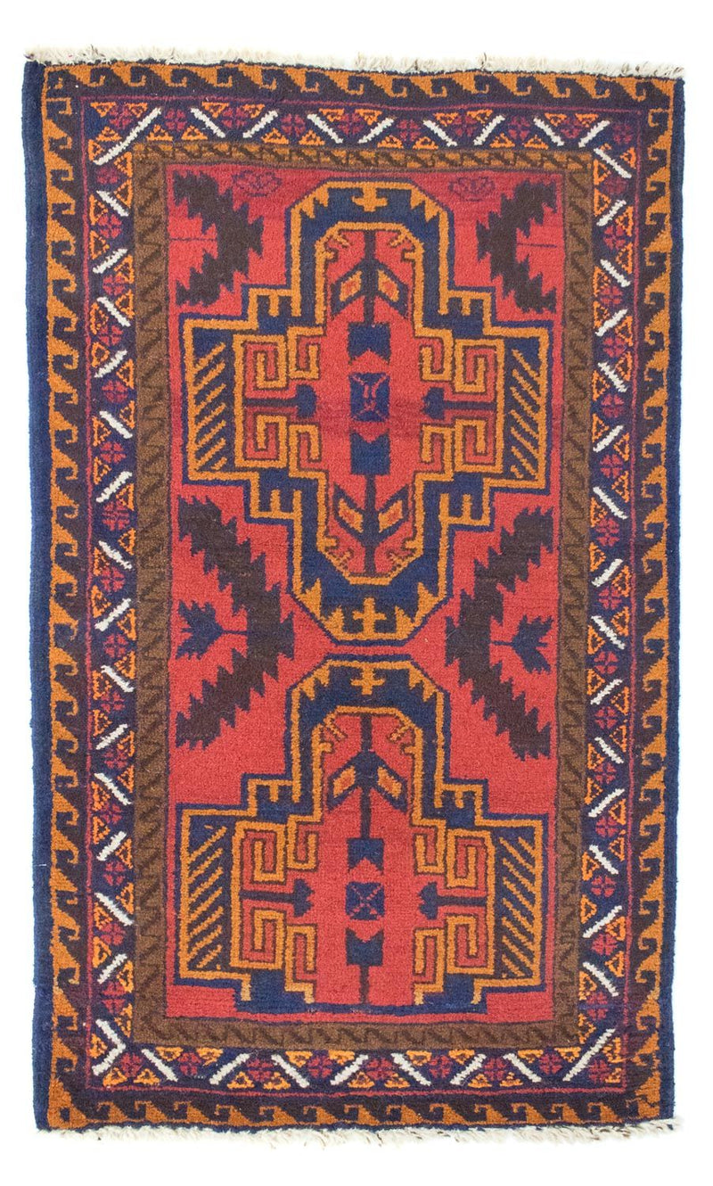 Baluch-matta - 134 x 75 cm - röd