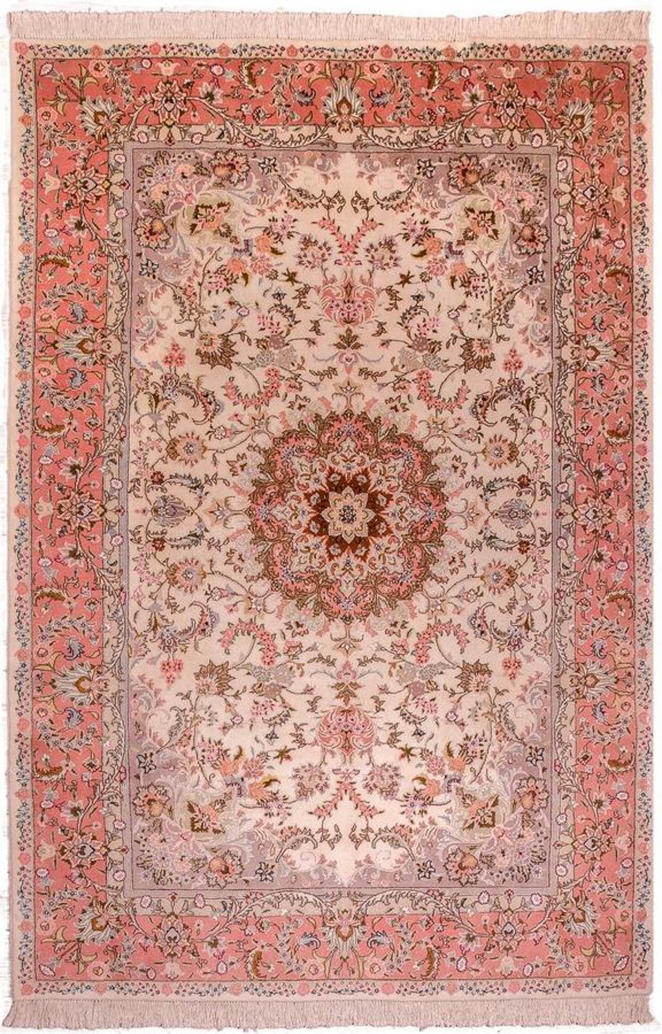 Persisk matta - Tabriz - Royal - 298 x 200 cm - rosa