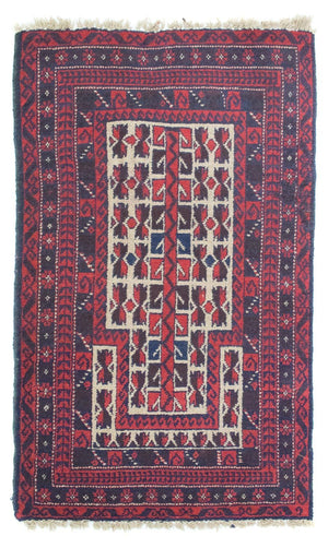 Baluch-matta - 125 x 74 cm - röd
