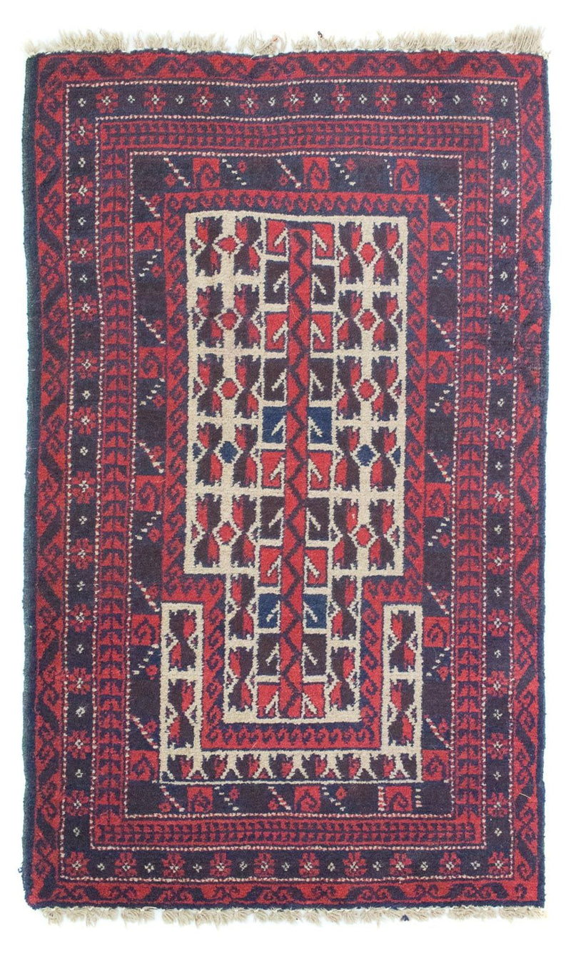 Baluch-matta - 125 x 74 cm - röd