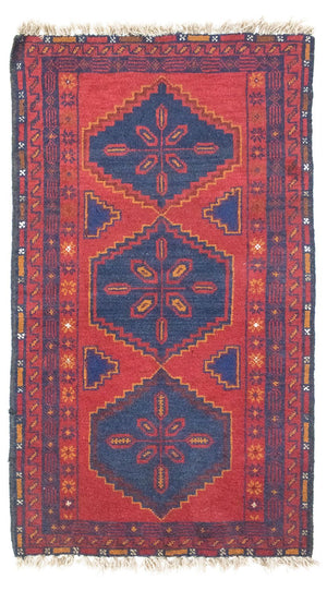 Baluch-matta - 131 x 78 cm - röd