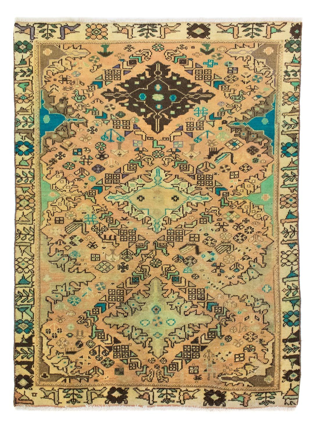 Persisk matta - Nomadic - 160 x 115 cm - ljusbrun