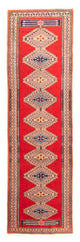 Runner Pakistanska mattan - 285 x 79 cm - röd