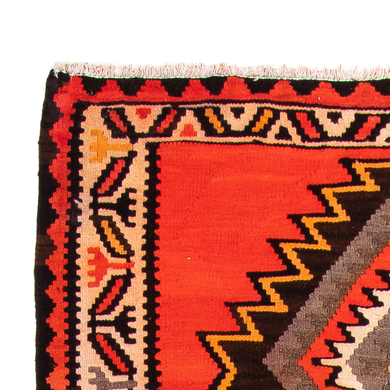 Runner Kelim-matta - gammal - 275 x 140 cm - flerfärgad