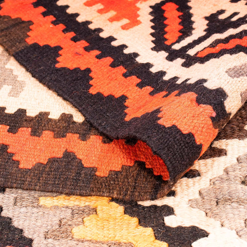 Runner Kelim-matta - gammal - 275 x 140 cm - flerfärgad