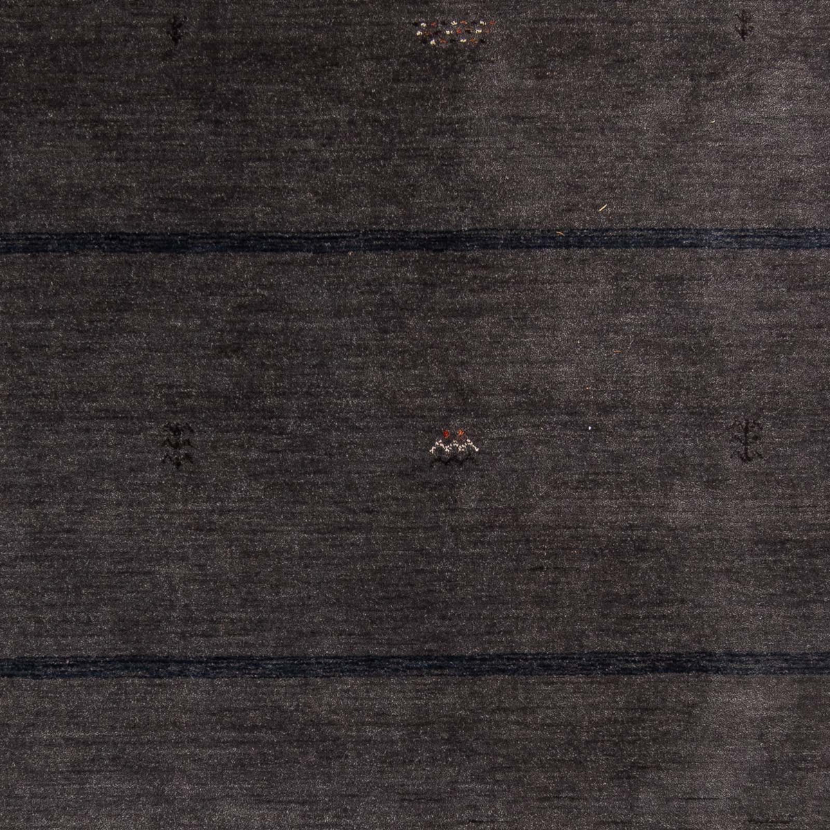 Gabbeh matta - Loribaft Softy - 218 x 171 cm - mörkbrun