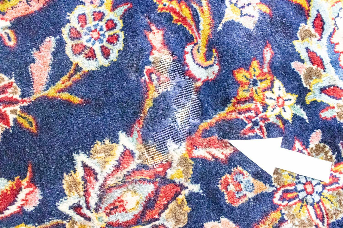 Persiska mattor - Keshan - 367 x 285 cm - mörkblå