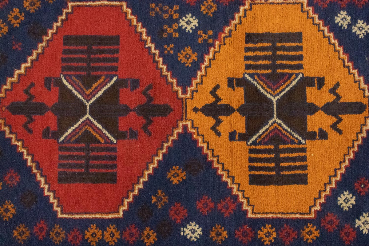 Baluch-matta - 145 x 83 cm - blå