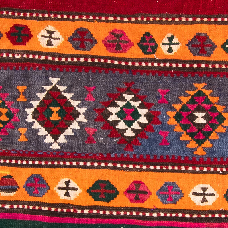 Runner Kelim-matta - gammal - 350 x 140 cm - flerfärgad