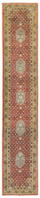 Runner Oriental Carpet - 400 x 80 cm - röd