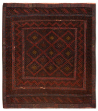 Kelim Carpet - orientalisk matta - 139 x 118 cm - brun