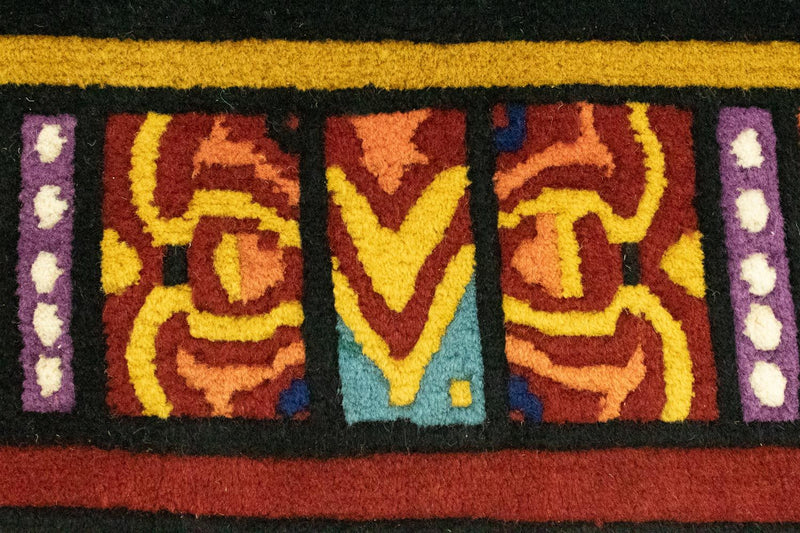 Kina matta - 238 x 178 cm - svart