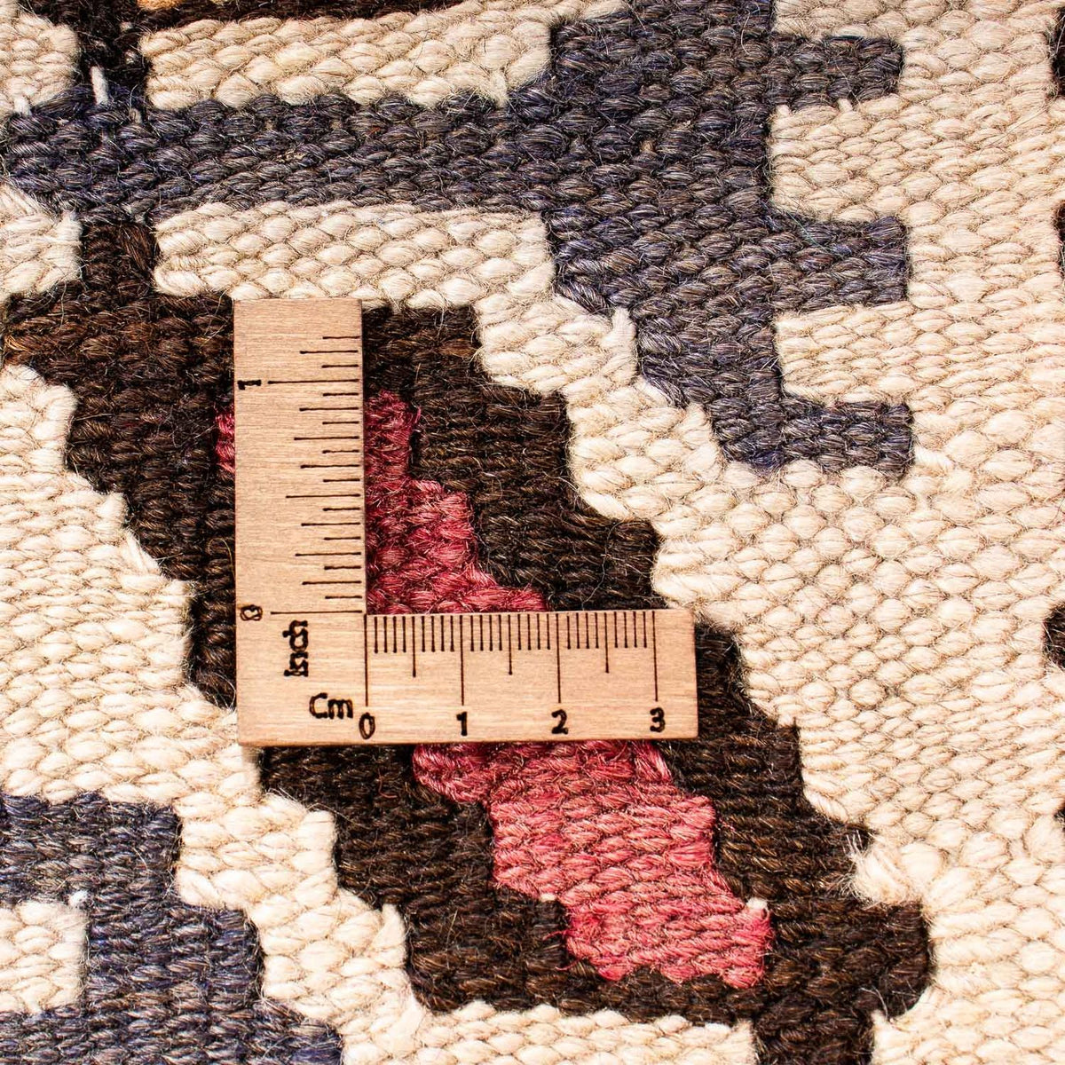 Runner Kelim-matta - gammal - 265 x 140 cm - flerfärgad