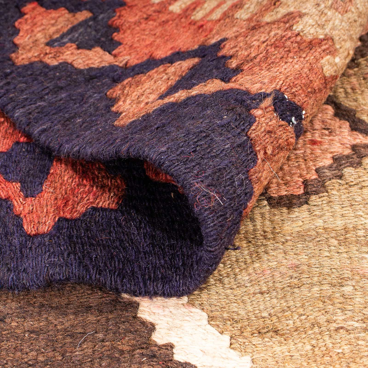 Runner Kelim-matta - gammal - 310 x 180 cm - flerfärgad